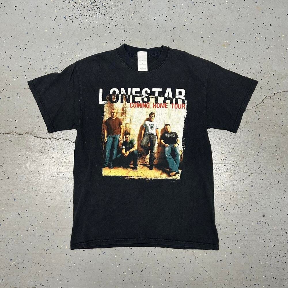 Y2K Black Lonestar band tee